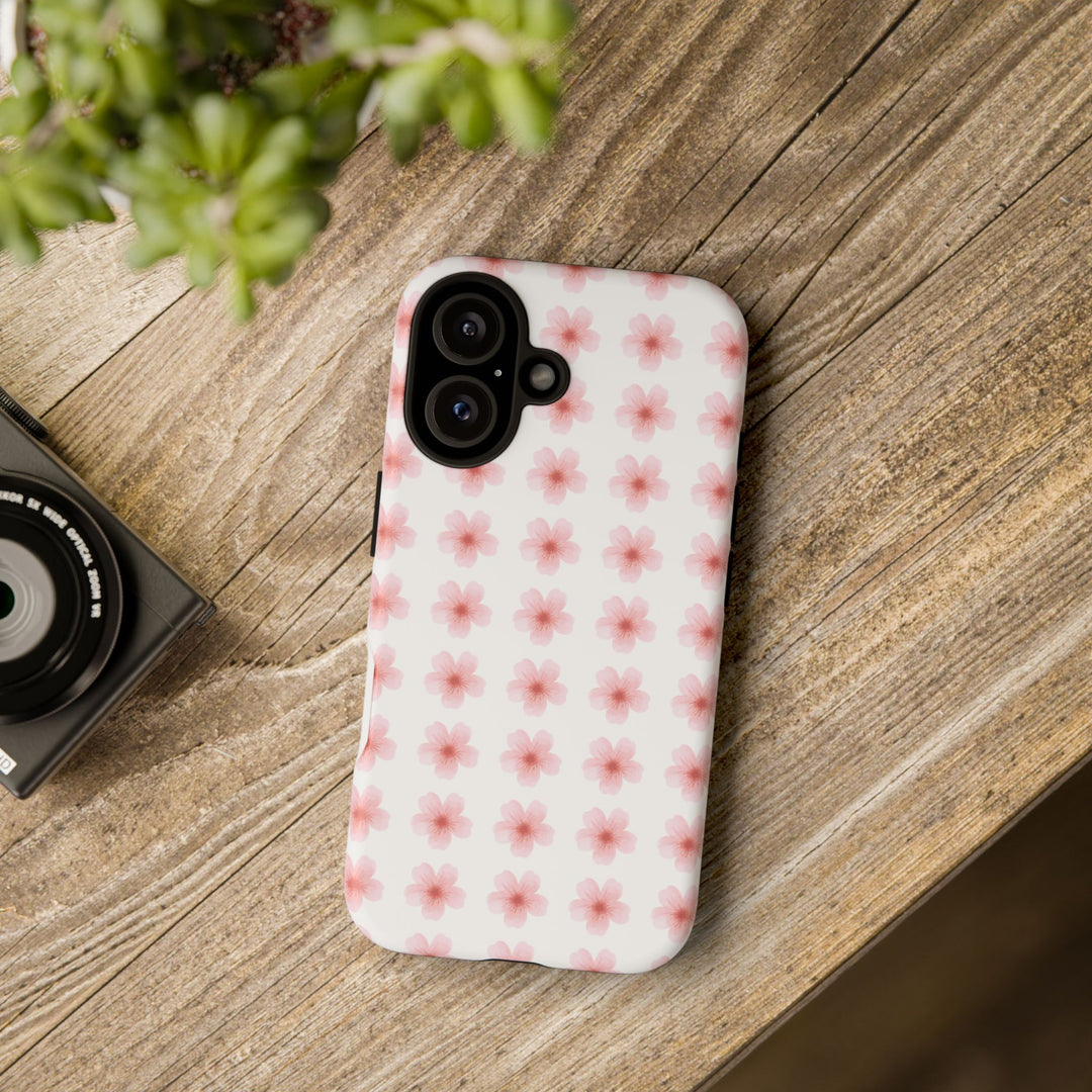 Cherry Blossom Tough Phone Case - Floral Design for Spring & Summer