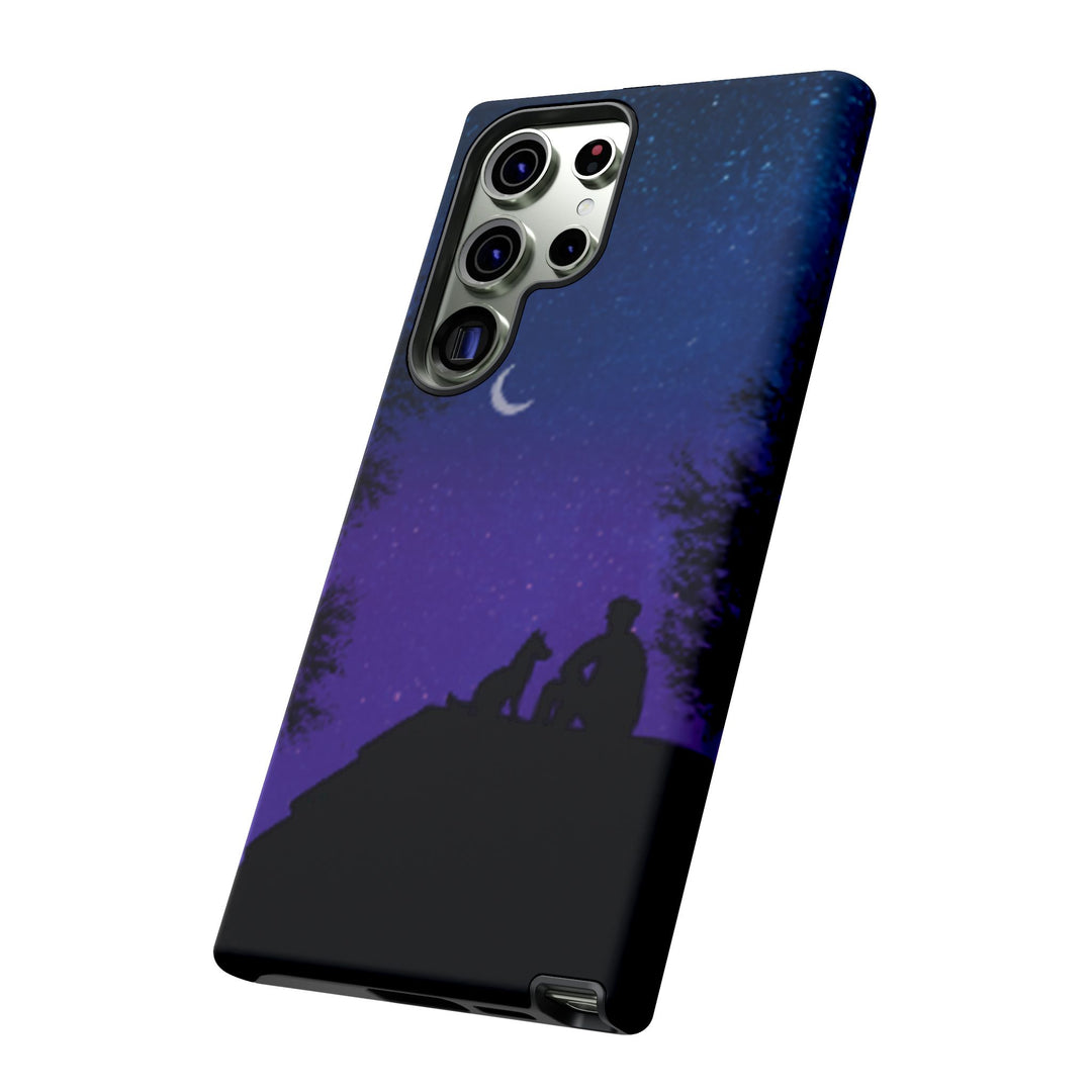 Starry Night Phone Case for Dog Lovers