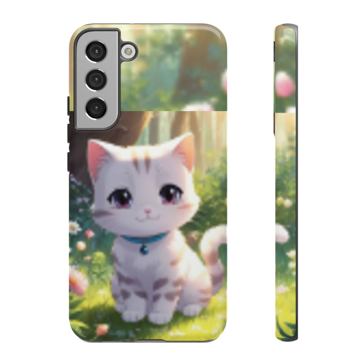 Cute Ai Cat Phone Case - Tough Protection with Floral Design for Cat Lovers