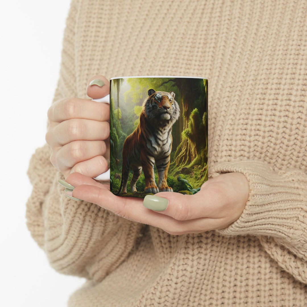 Jungle Tiger Ceramic Mug - 11oz & 15oz Nature Inspired Coffee Cup