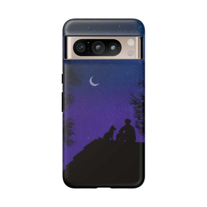 Starry Night Phone Case for Dog Lovers