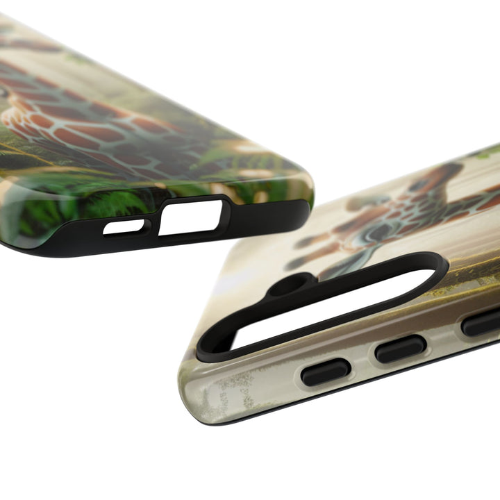 Giraffe Tough Phone Case - Cute Animal Design for Nature Lovers