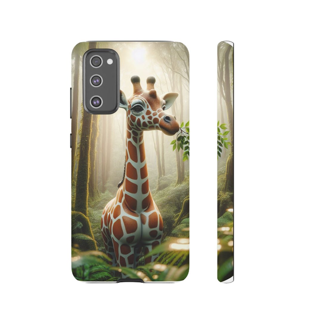Giraffe Tough Phone Case - Cute Animal Design for Nature Lovers