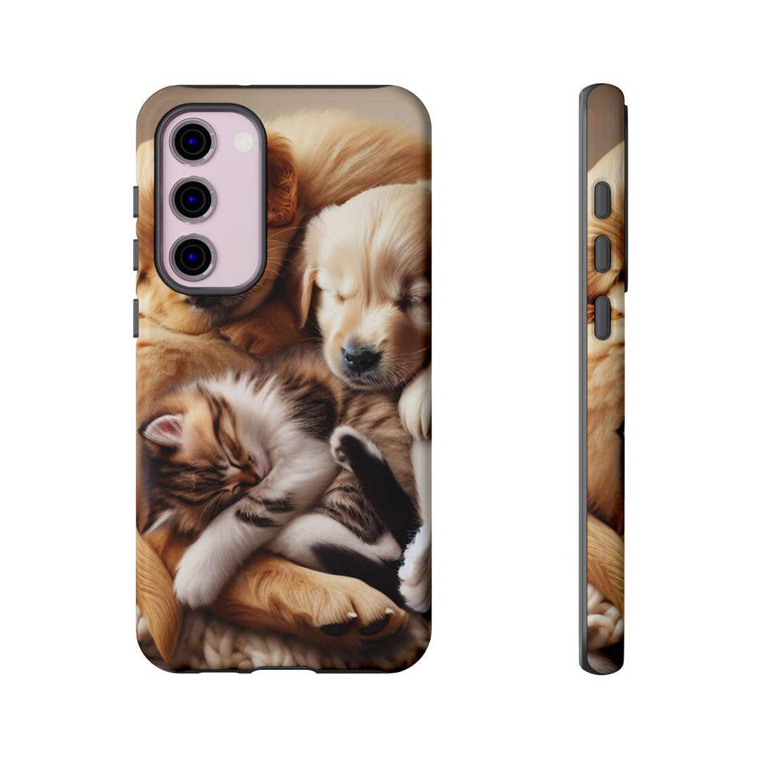 Cute Pets Phone Case - Adorable Dog and Cat Design for Animal Lovers