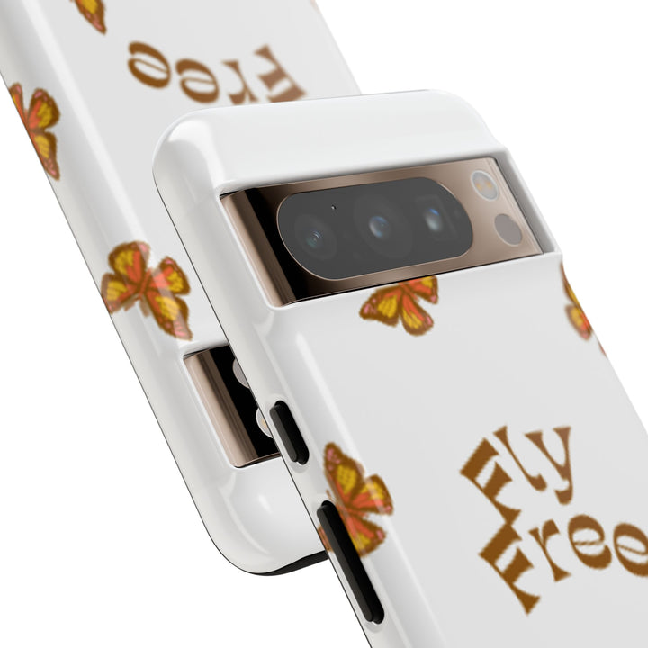 Stylish Phone Case | 'Fly Free' Butterfly Design | Unique Tough Cases