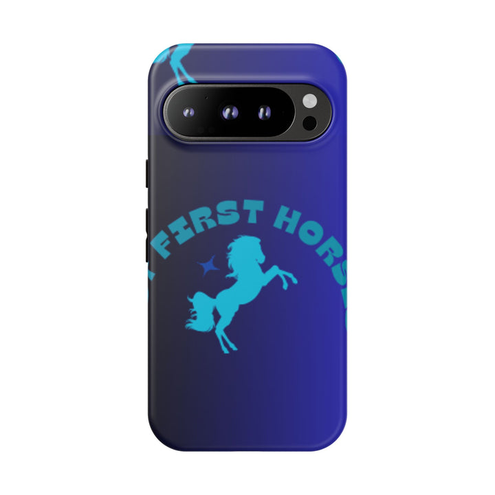 But First Horses Phone Case – Durable Tough Case for Horse Lovers