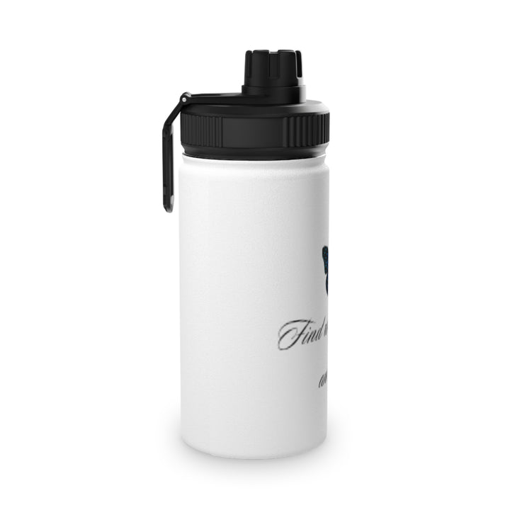 Inspirational Butterfly Water Bottle - Find What You Love and Do It
