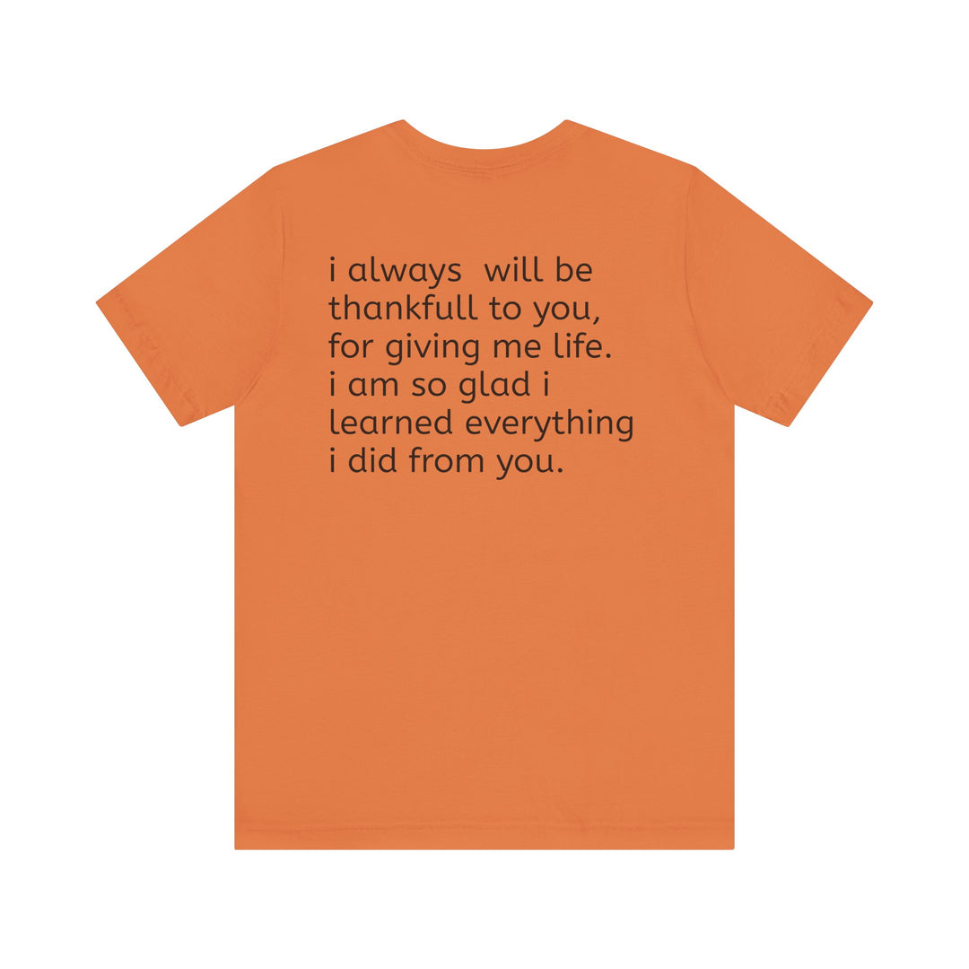 Love You Mom Short Sleeve Tee - Thankful Gift for Mother's Day