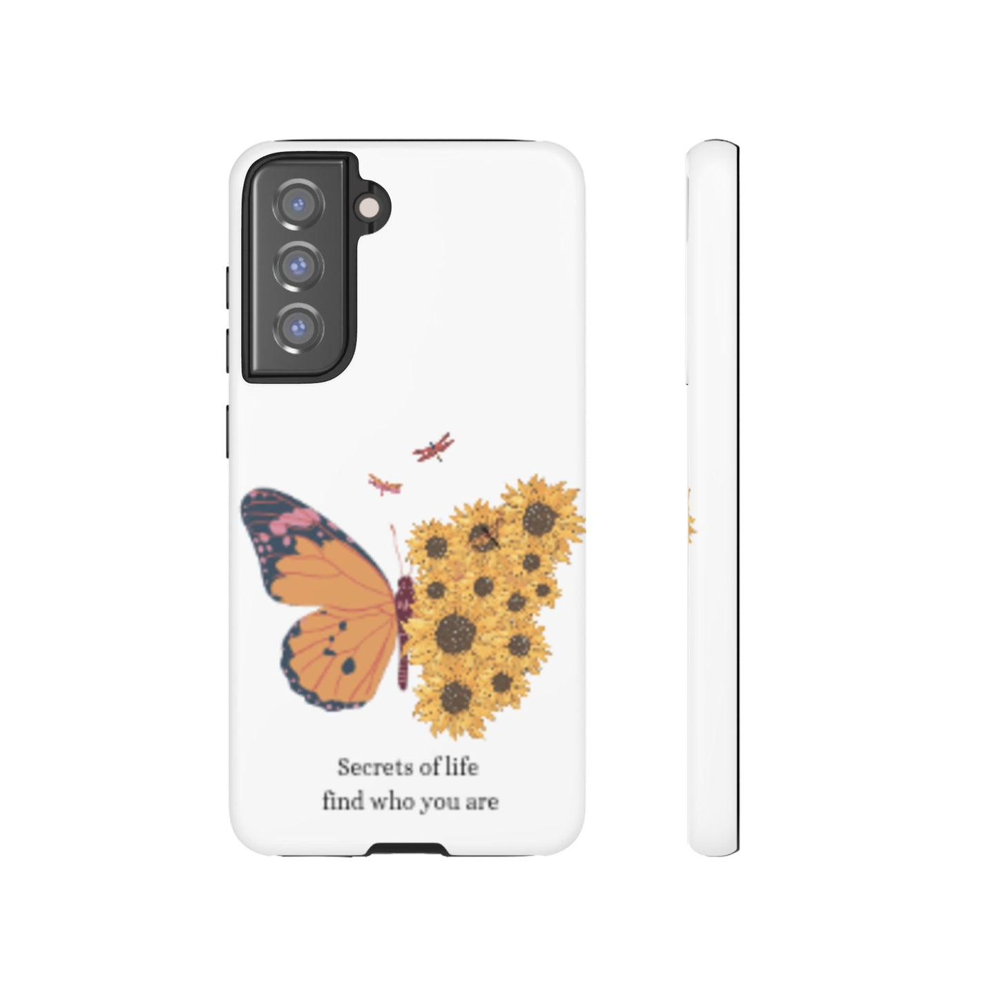 Butterfly & Sunflower Phone Case - "Secrets of Life" Design