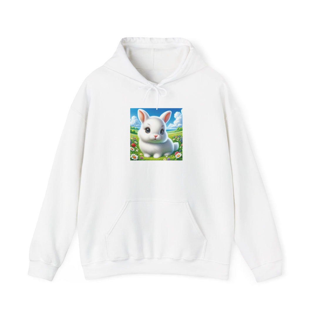 Cute Bunny Hooded Sweatshirt for Animal Lovers, Cozy Apparel for Spring, Easter Gift, Gift for Kids, Casual Wear