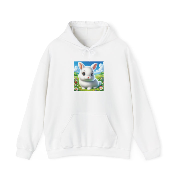 Cute Bunny Hooded Sweatshirt for Animal Lovers, Cozy Apparel for Spring, Easter Gift, Gift for Kids, Casual Wear