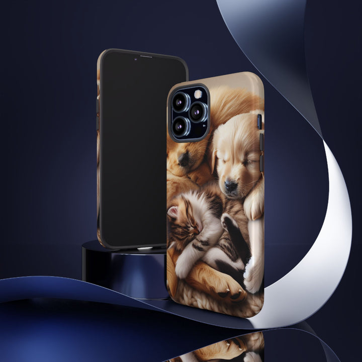 Cute Pets Phone Case - Adorable Dog and Cat Design for Animal Lovers