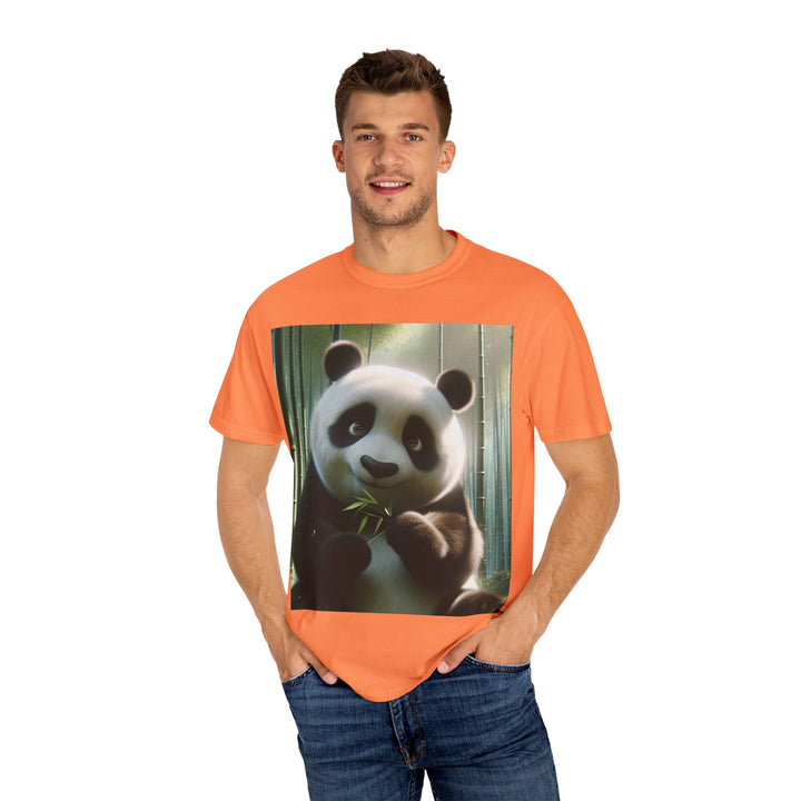Cute Panda Unisex Garment-Dyed T-Shirt | Casual Animal Lover Tee