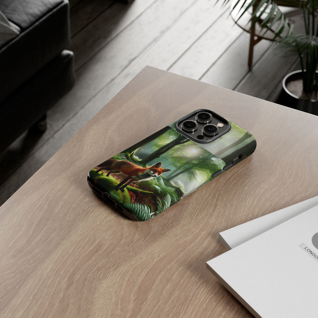 Nature-Inspired Tough Case with Fox Design