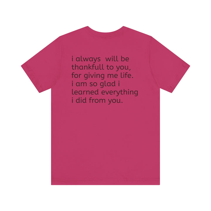 Love You Mom Short Sleeve Tee - Thankful Gift for Mother's Day