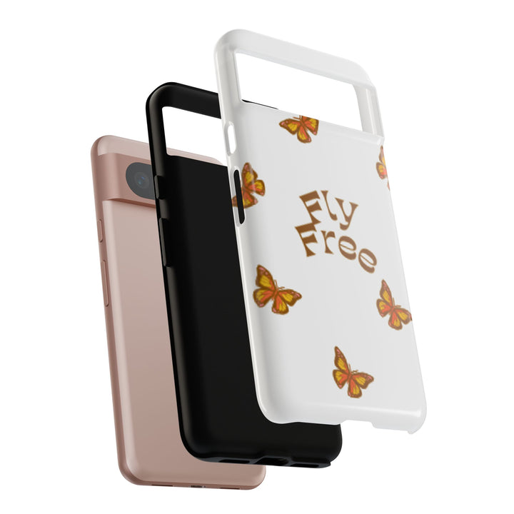 Stylish Phone Case | 'Fly Free' Butterfly Design | Unique Tough Cases