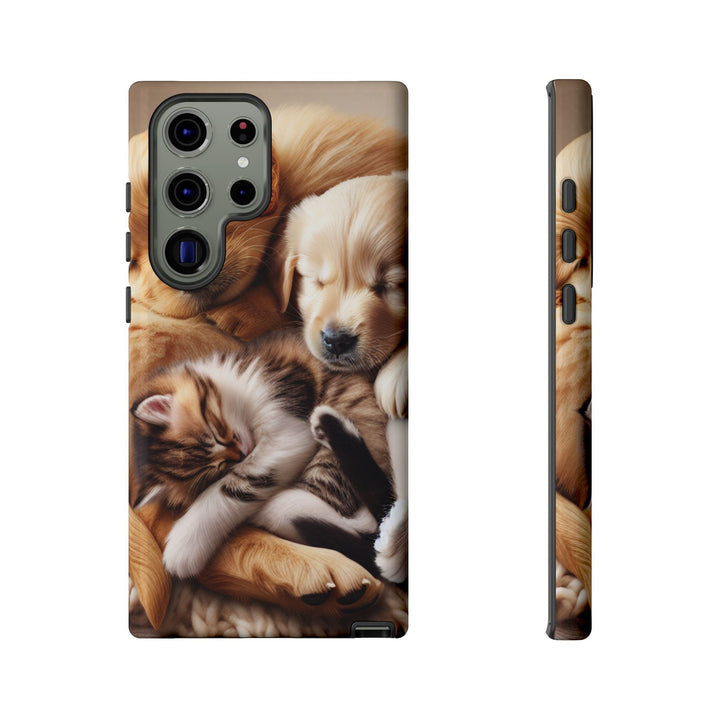 Cute Pets Phone Case - Adorable Dog and Cat Design for Animal Lovers