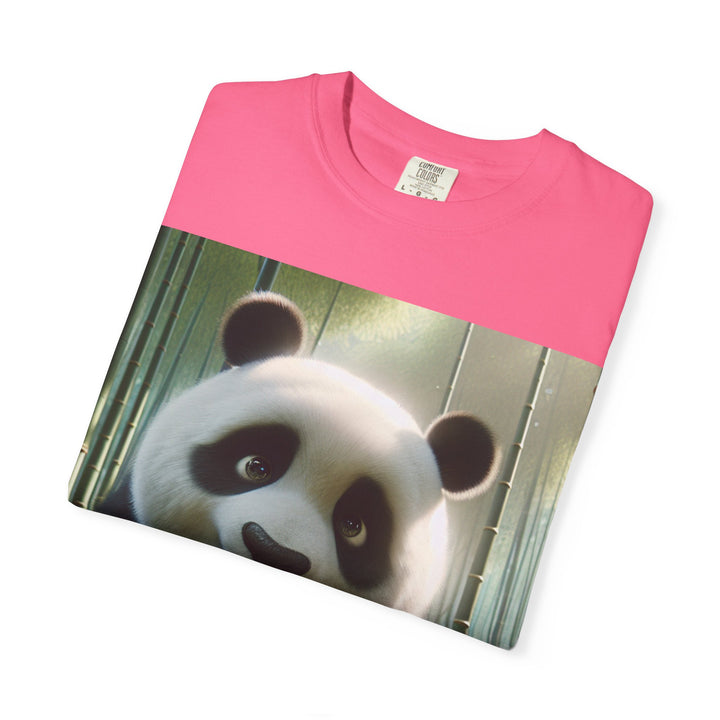 Cute Panda Unisex Garment-Dyed T-Shirt | Casual Animal Lover Tee