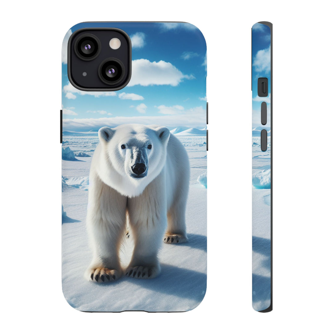 Polar Bear Tough Phone Case - Durable Protector with Arctic Design