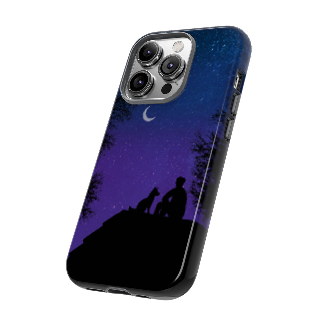 Starry Night Phone Case for Dog Lovers
