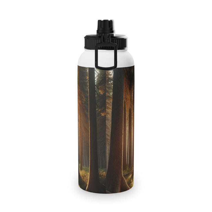 Bear Forest Stainless Steel Water Bottle - Eco-Friendly Sports Lid for Outdoor Adventures