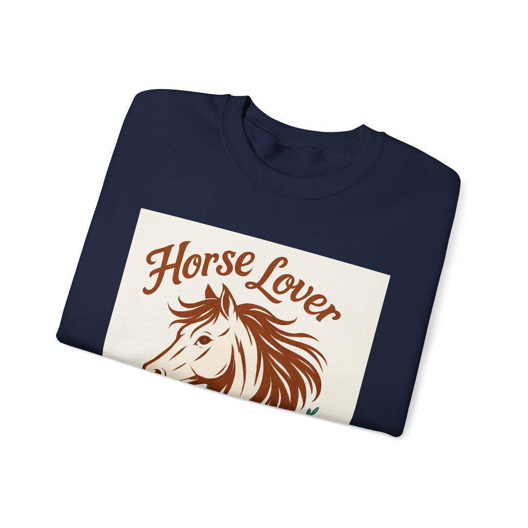 Cozy Horse Lover Sweatshirt, Equine Enthusiast Apparel, Perfect Gift for Equestrians, Casual Comfort, Horseback Riding Fashion