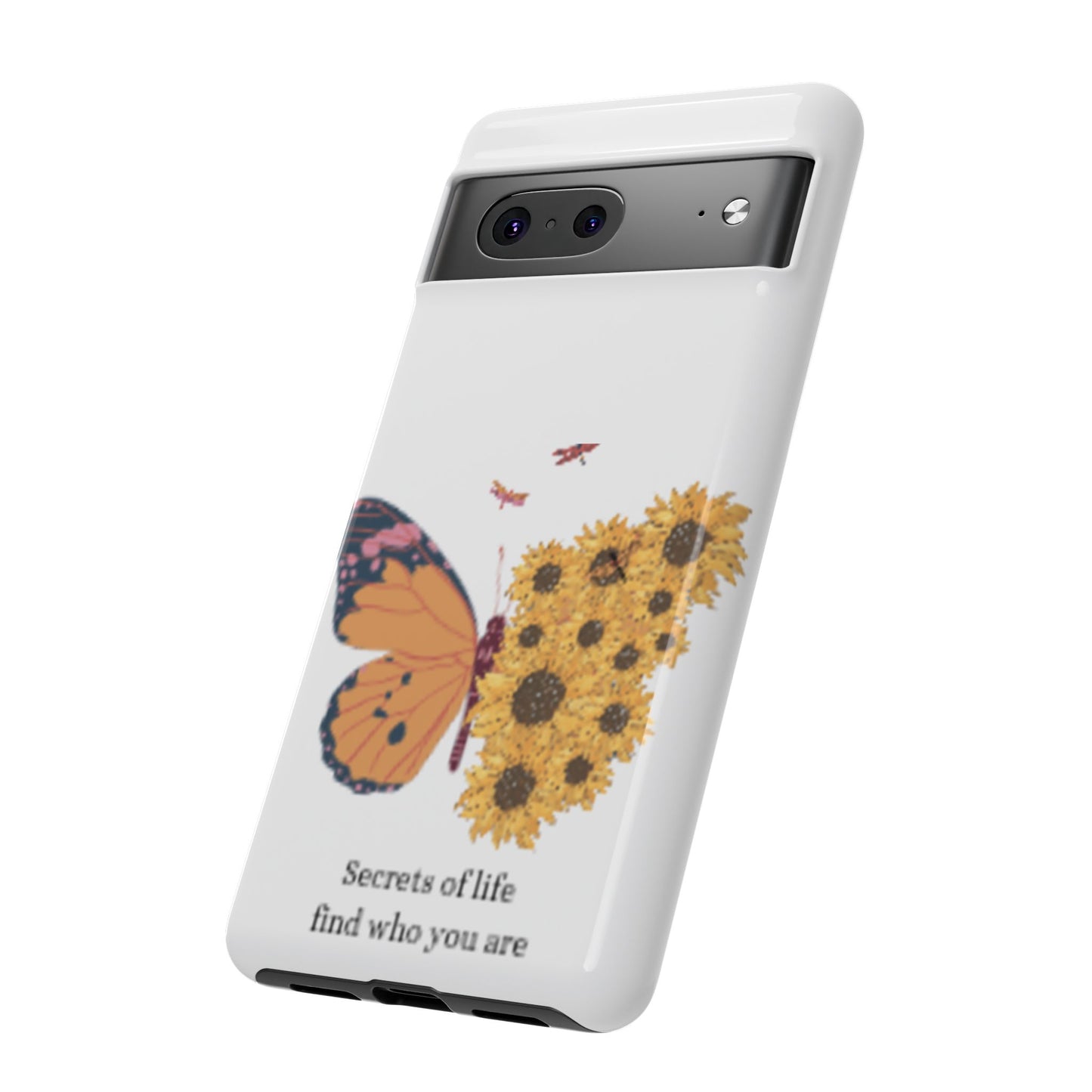Butterfly & Sunflower Phone Case - "Secrets of Life" Design