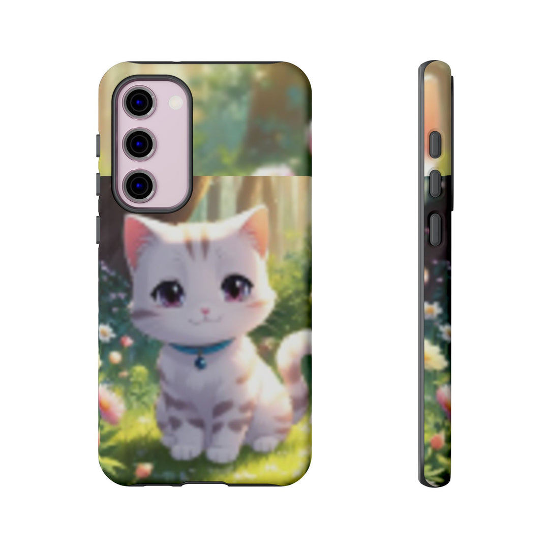 Cute Ai Cat Phone Case - Tough Protection with Floral Design for Cat Lovers