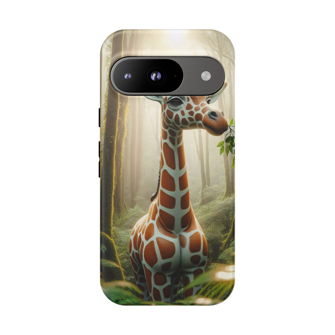 Giraffe Tough Phone Case - Cute Animal Design for Nature Lovers
