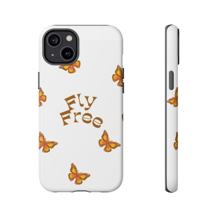 Stylish Phone Case | 'Fly Free' Butterfly Design | Unique Tough Cases