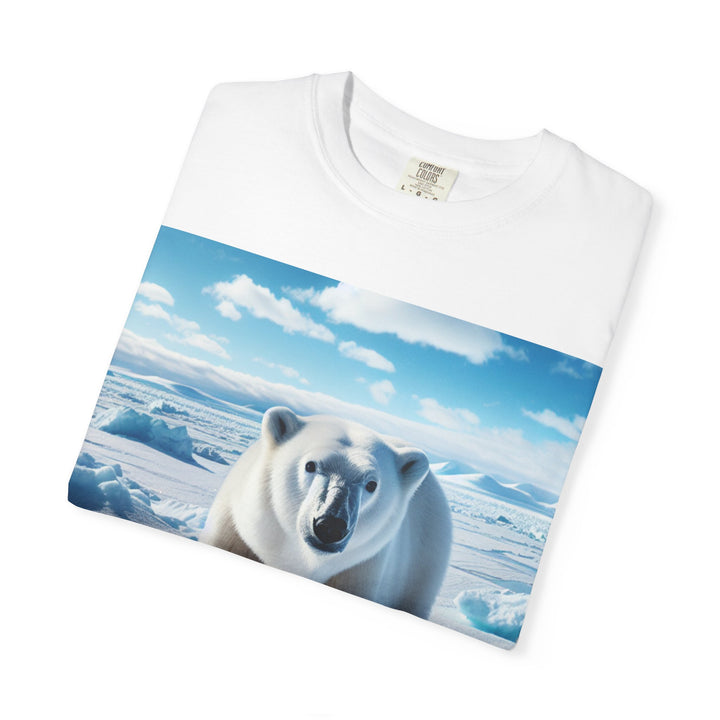 Polar Bear Graphic Unisex Garment-Dyed T-Shirt