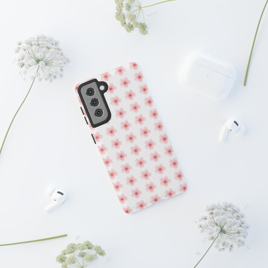 Cherry Blossom Tough Phone Case - Floral Design for Spring & Summer