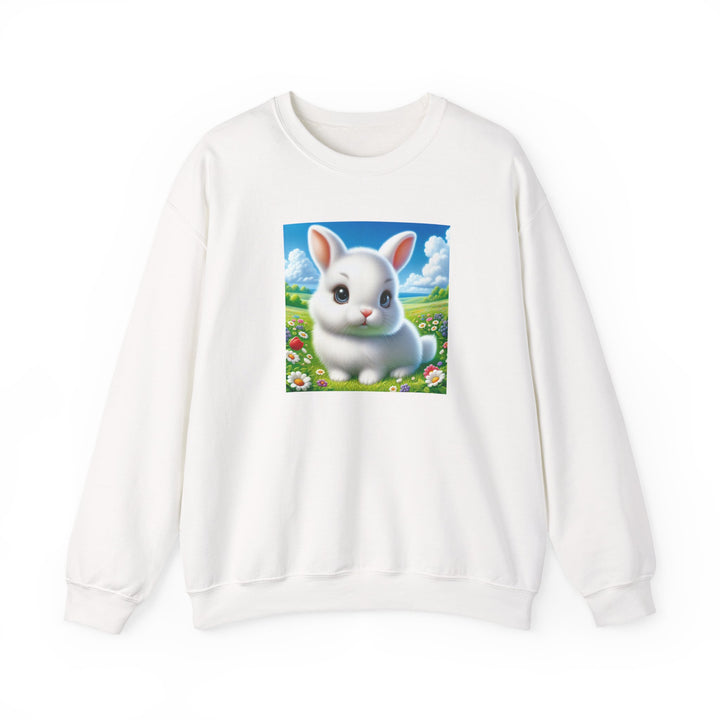 Cute Bunny Design Crewneck Sweatshirt, Cozy Sweatshirt, Spring Fashion, Easter Gift, Unisex Pullover, Animal Lover Apparel