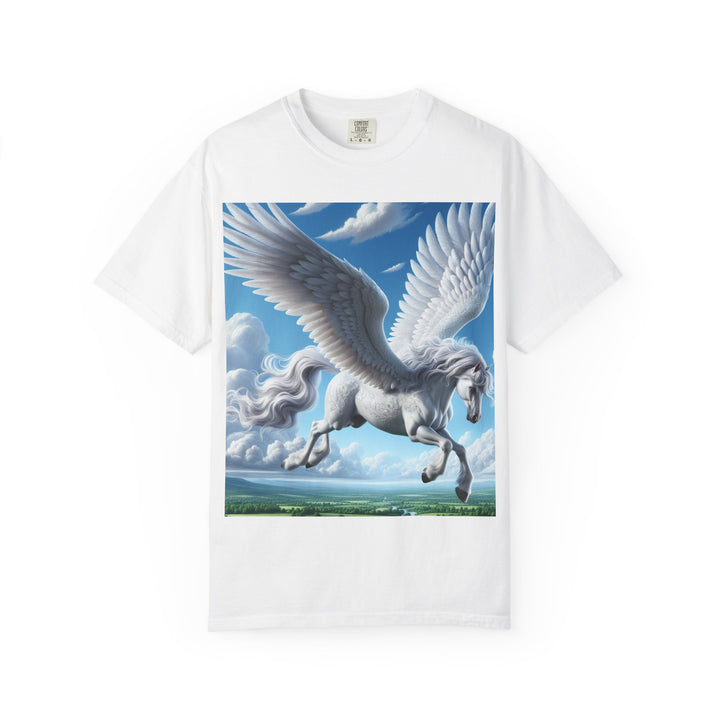 Mythical Pegasus Unisex Garment-Dyed T-shirt | Dreamy Fantasy Art Tee