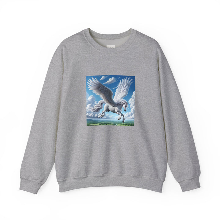 Majestic Pegasus Crewneck Sweatshirt – Cozy Fantasy Gift, Unicorn Lovers Apparel, Magical Sweatshirt, Dreamy Gifts, Casual Trendy Wear