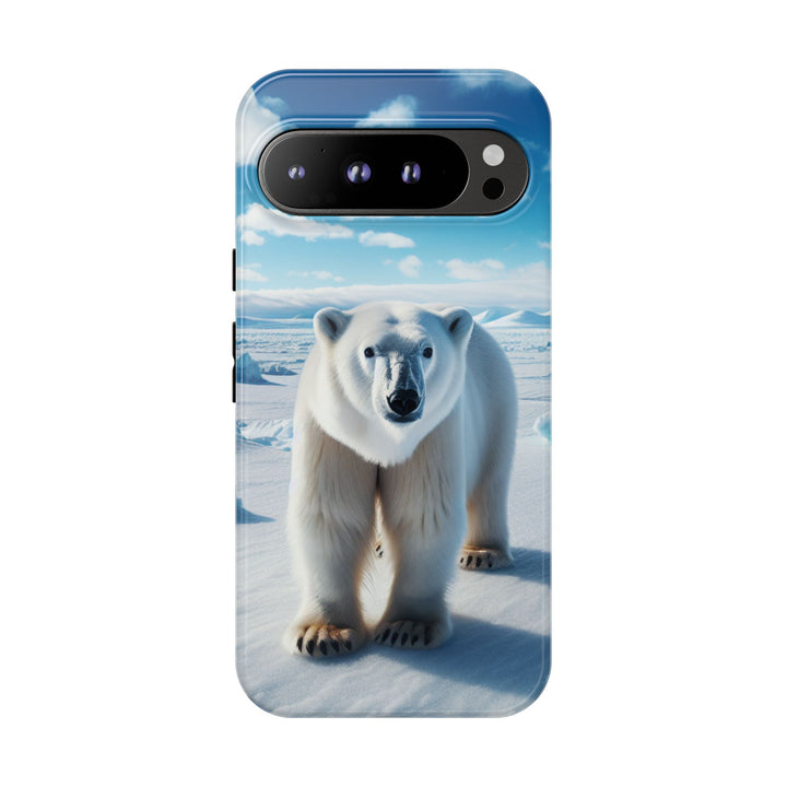 Polar Bear Tough Phone Case - Durable Protector with Arctic Design