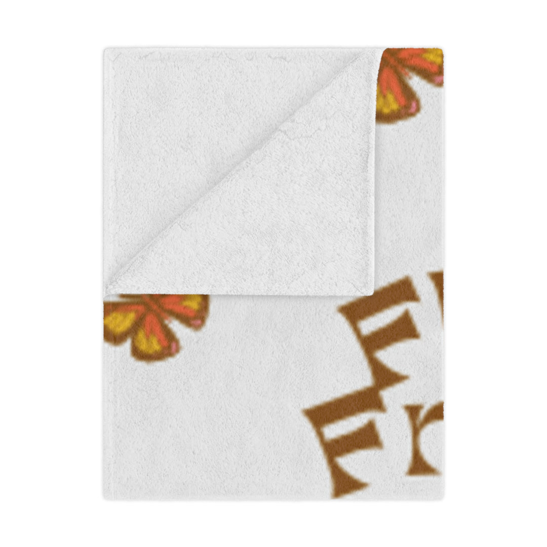 Fly Free Minky Blanket with Butterfly Design - Cozy Throw for Home Decor