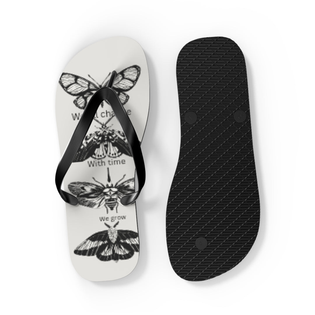 Inspirational Butterfly Flip Flops - Embrace Change and Growth