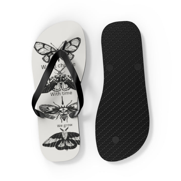Inspirational Butterfly Flip Flops - Embrace Change and Growth