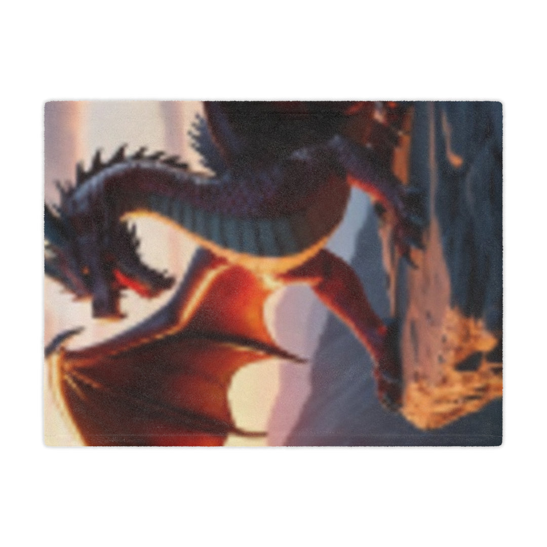 Cozy Dragon Minky Blanket - Fantasy Blanket for Kids and Adults, Perfect for Home Decor and Gift
