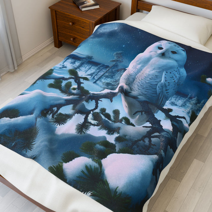 Velveteen Plush Blanket Owl Blanket