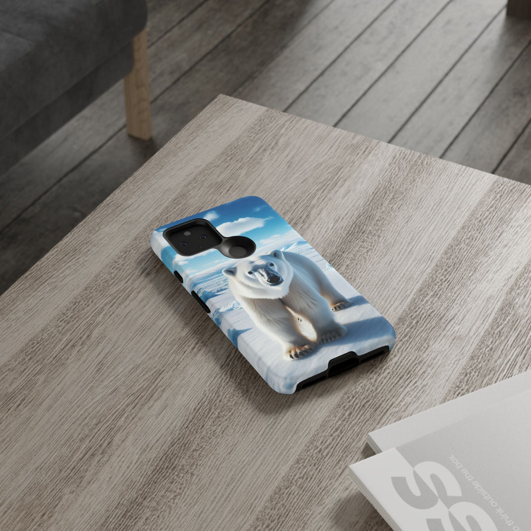 Polar Bear Tough Phone Case - Durable Protector with Arctic Design