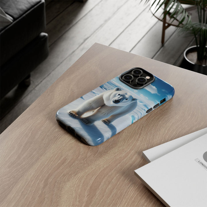 Polar Bear Tough Phone Case - Durable Protector with Arctic Design