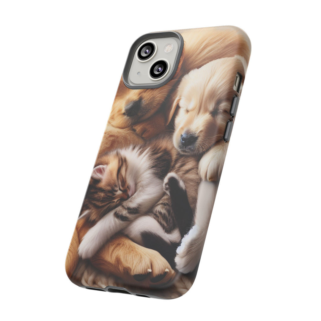 Cute Pets Phone Case - Adorable Dog and Cat Design for Animal Lovers
