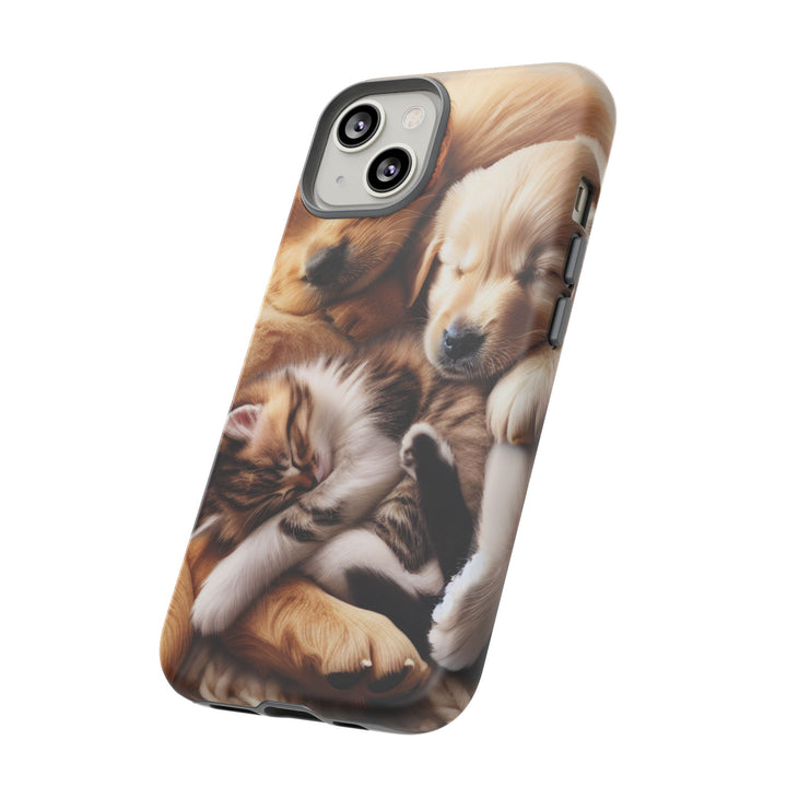 Cute Pets Phone Case - Adorable Dog and Cat Design for Animal Lovers