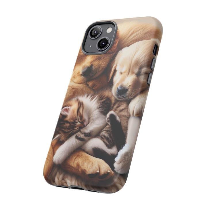 Cute Pets Phone Case - Adorable Dog and Cat Design for Animal Lovers