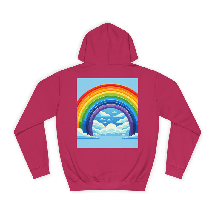 Unisex Love is Love Hoodie - Rainbow College Sweatshirt for Pride, LGBTQ+, Everyday Wear, Gift, Casual Style