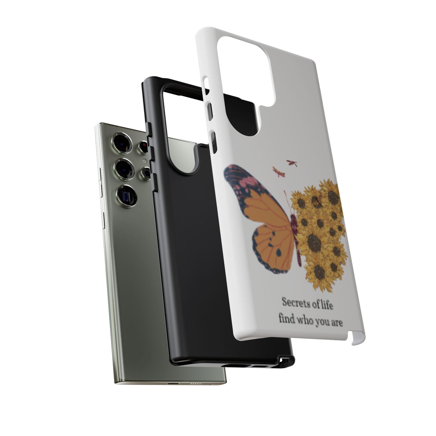 Butterfly & Sunflower Phone Case - "Secrets of Life" Design