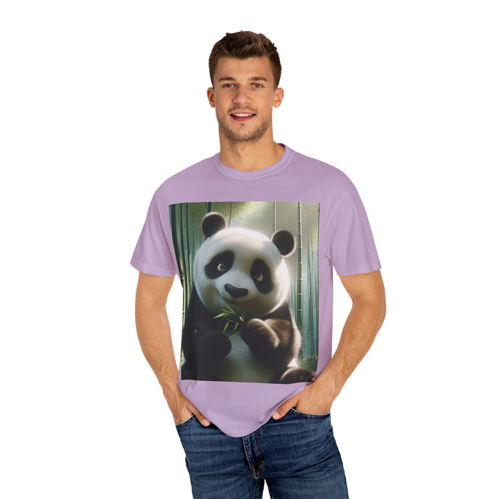 Cute Panda Unisex Garment-Dyed T-Shirt | Casual Animal Lover Tee