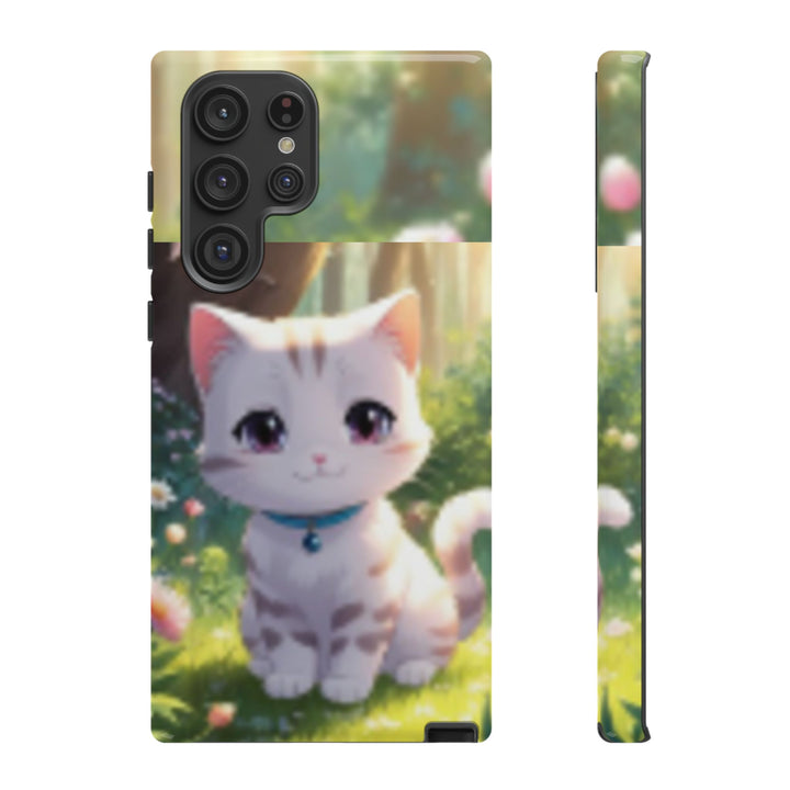 Cute Ai Cat Phone Case - Tough Protection with Floral Design for Cat Lovers